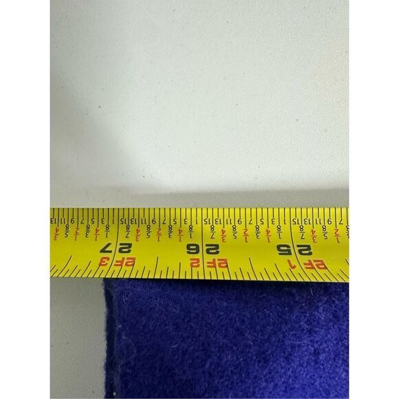 NARCISO RODRIGUEZ $130 Wool-Blend Cocoon Wrap Coat Cobalt Blue Sz M - Picture 10 of 10